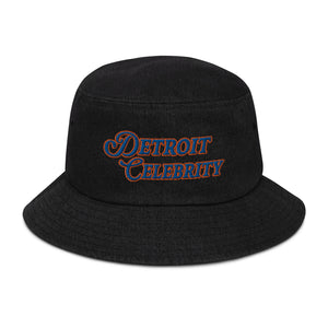 "Detroit Celebrity" Denim Bucket Hat