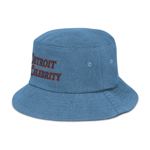 "Detroit Celebrity" Denim Bucket Hat