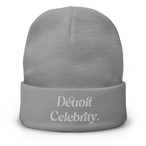 "Detroit Celebrity" Embroidered Beanie