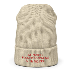 "No Weirdo" Waffle Beanie