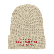 Load image into Gallery viewer, &quot;No Weirdo&quot; Waffle Beanie