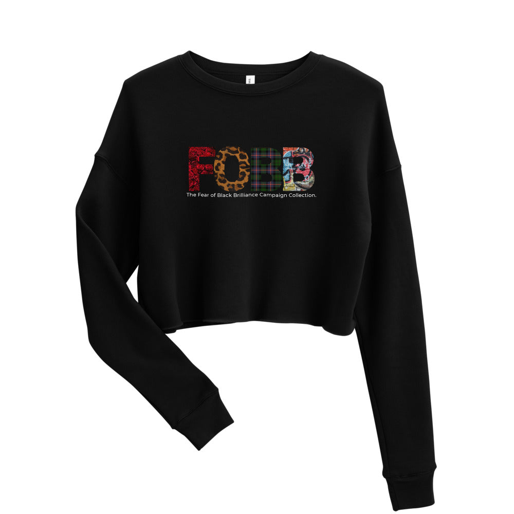 FOBB Pattern Crop Sweatshirt