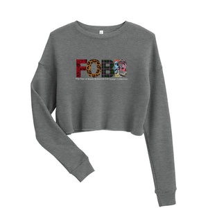 FOBB Pattern Crop Sweatshirt