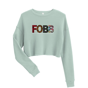 FOBB Pattern Crop Sweatshirt