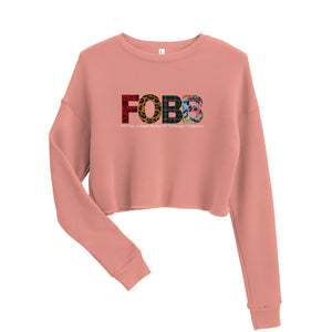 FOBB Pattern Crop Sweatshirt